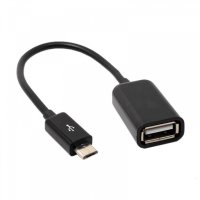 OTG кабел за захранване USB-А(ж)/MICRO USB(м) 0,1m, снимка 1 - Друга електроника - 42710344