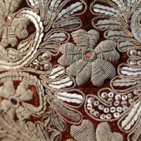 Богато украсен ръкав от носия сребърна сърма, снимка 6 - Антикварни и старинни предмети - 40834434