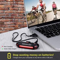 Нови 2 броя USB акумулаторна LED светлина за велосипед Трицветна задна , снимка 2 - Аксесоари за велосипеди - 40680567