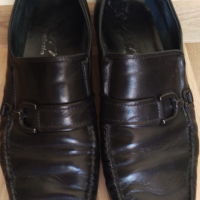 Обувки мъжки, мокасини, 41 р., кожени, снимка 1 - Мокасини - 36398235