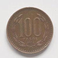 100 песос 1984 Чили, снимка 1 - Нумизматика и бонистика - 44241861