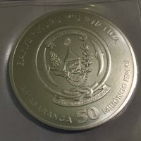 Сребро 1 oz Китоглава чапла Руанда 2019, снимка 3 - Нумизматика и бонистика - 38448098