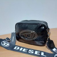 Чанта Diesel-черен лак/SG-E59, снимка 3 - Чанти - 42901998