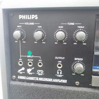 PHILIPS D6550 Cassette Recorder Amplifier - Karaoke, снимка 3 - Радиокасетофони, транзистори - 31144796