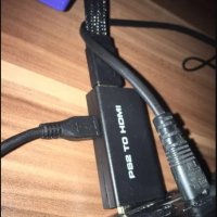 Преходник PS2 към HDMI с аудио и захранване, снимка 3 - Кабели и адаптери - 30422776