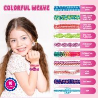 Комплект за плетене на гривни за деца, снимка 5 - Образователни игри - 42795989
