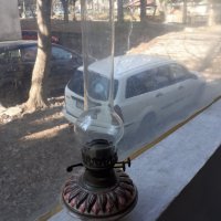 Стара газена лампа, снимка 7 - Антикварни и старинни предмети - 39908507