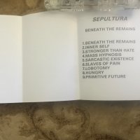 РЯДКА КАСЕТКА - SEPULTURA - Beneath the Remains , с текстовете - NIVERO, снимка 2 - Аудио касети - 39943985