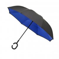 3125 Обърнат чадър двупластов противоветрен чадър с обратно затваряне, снимка 6 - Други - 38205115