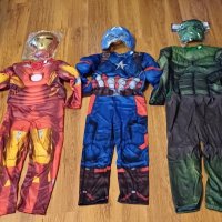 Костюми с мускули на Хълк,Железния човек и Капитан Америка , снимка 5 - Детски комплекти - 23746296