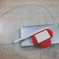 Химикал с поставка "Сърце" и свързващо стоманено въже, снимка 4 - Ученически пособия, канцеларски материали - 31368277