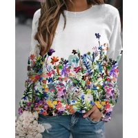 Уникален топ в бяло Пролет  , снимка 1 - Блузи с дълъг ръкав и пуловери - 38110448
