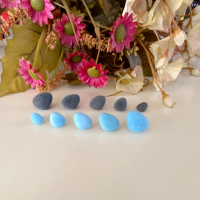 Сиви и сини плюшени нослета на винт за амигуруми,  плетени игпачки, снимка 4 - Други - 36463992