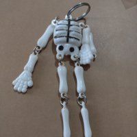 Ключодържател човешки скелет материал пластмаса аксесоар за декориране - 18614, снимка 1 - Други - 31240367
