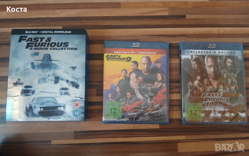 Fast and Furious(1-10) Blu-ray , снимка 1