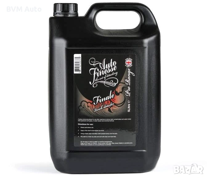 Auto Finesse Finale Quick Detailer – бърз детайлър с карнауба T1, 5000 ml, снимка 1
