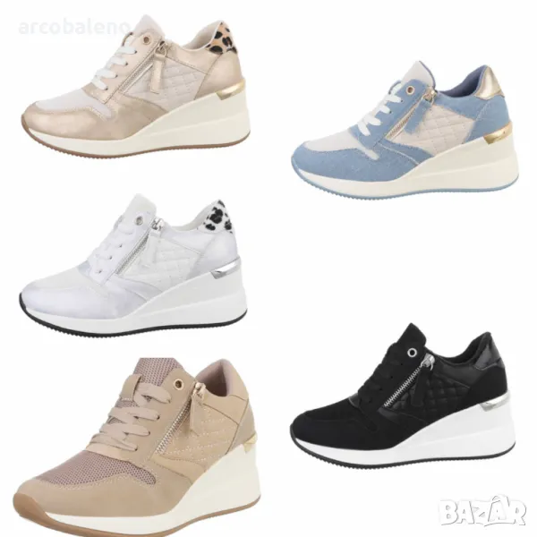 Дамски високи кецове, 5цвята , снимка 1