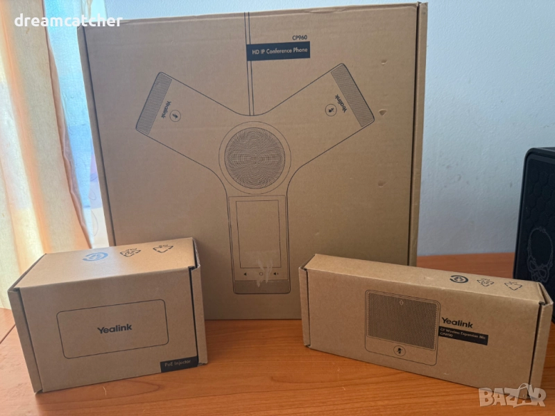 Конферентен VoIP телефон Yealink CP960, 5" (12.7 cm) цветен LCD сензорен дисплей, VoIP/SIP 2xMic POE, снимка 1