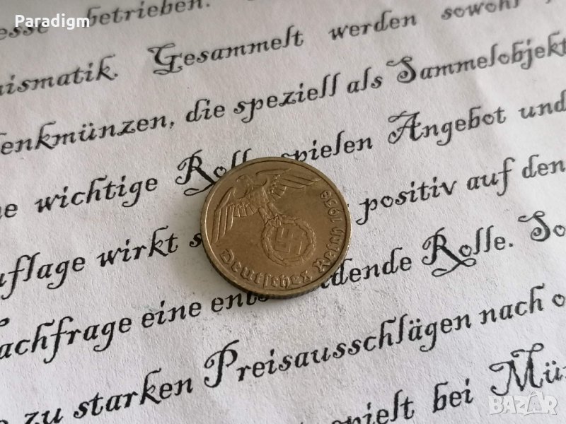 Монета - Германия - 5 пфенига | 1938г.; серия D, снимка 1
