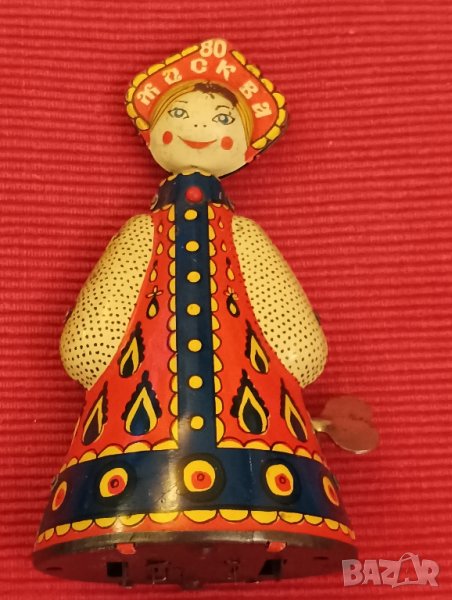 Ламаринена механична играчка Москва 1980 г,СССР. , снимка 1