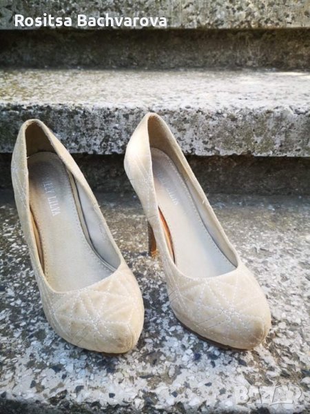 Елегантни обувки на ток, 37 номер, снимка 1