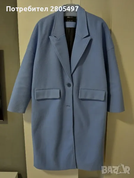 Лилаво дамско палто М/Л, снимка 1