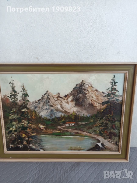 Стара маслена картина , снимка 1