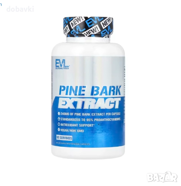 EVLution Nutrition, Pine Bark Extract, 90 Veggie Capsules (240 mg per Capsule), снимка 1