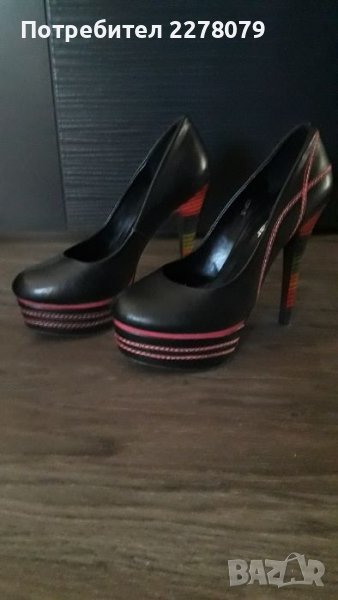 Дамски обувки "mat star"на висок, снимка 1