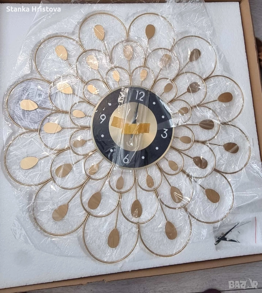 Стенен часовник Цвете., снимка 1