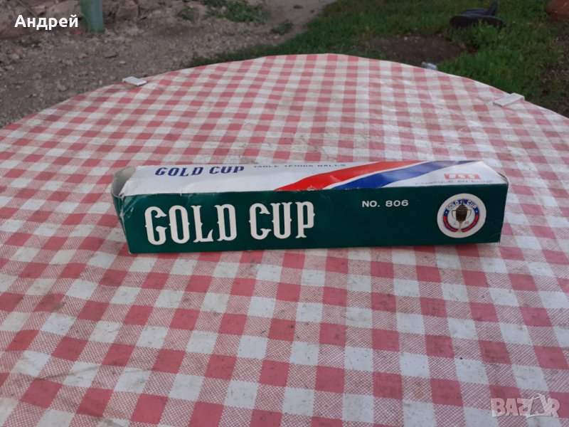 Стари топчета за тенис на маса GOLD CUP , снимка 1