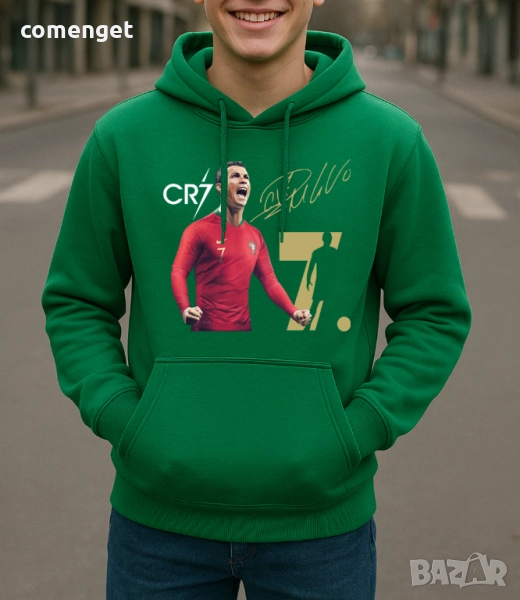 ФЕН суичъри с подписа на CRISTIANO RONALDO / КРИСТИАНО РОНАЛДО, тип hoodie - 4 ЦВЯТА!, снимка 1