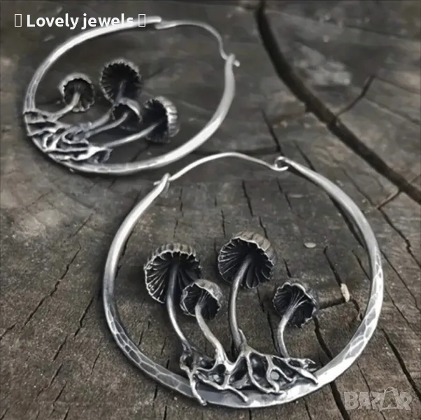 Красиви обици с гъбки, снимка 1