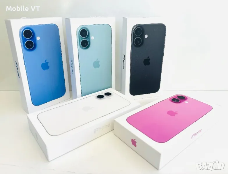 НАЛИЧНИ! iPhone 16 128GB Black / Teal / Pink / White ГАРАНЦИЯ!, снимка 1