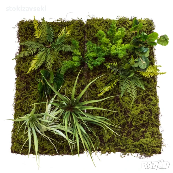 Зелено декоративно пано, модел 5000, 100*100 см, снимка 1