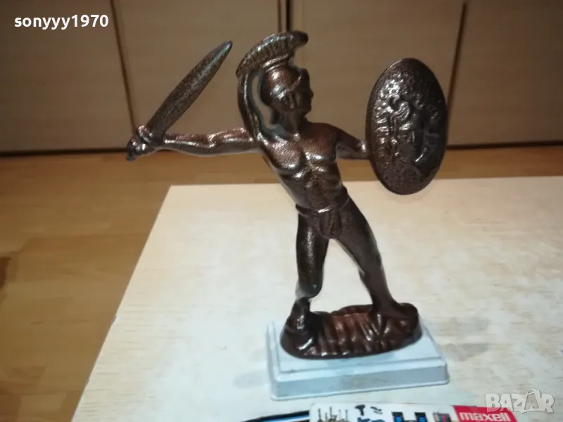 LEONIDAS-МЕТАЛНА ФИГУРА 22Х17Х6СМ-ВНОС SWISS 1201251912, снимка 1