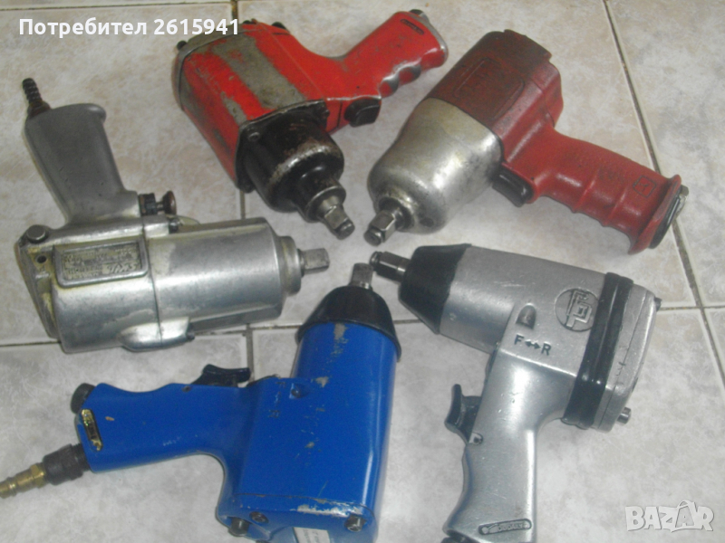 800 Нютона-Impact Wrench-1/2 Ударен Гайковерт На Въздух-Пневматичен-Германия/Сащ, снимка 1