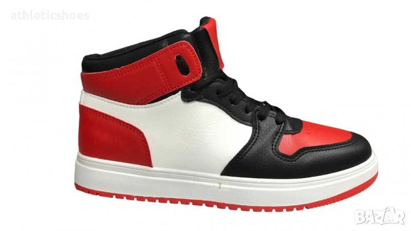 Дамски кецове в бяло ,черно  и червено , снимка 1