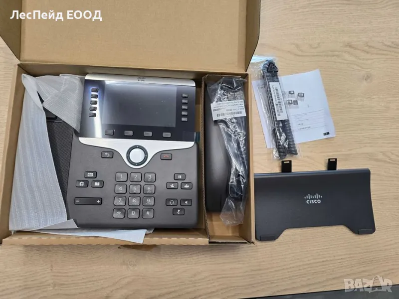 VoIP телефон Cisco IP Phone 8851, цветен дисплей, PoE, тъмно сив, снимка 1