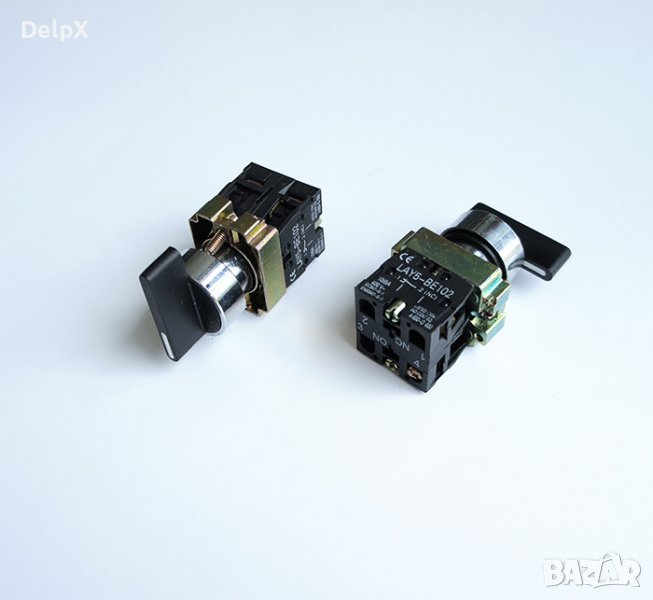 Ключ ротационен BJ35 с 3 положения черен 250V 3A 40x30mm, снимка 1