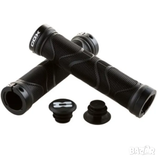 Дръжки За Колело Cox Transfer Lock 140 Мм От Двукомпонентна Гума За Сигурно И Ергономично Управление, снимка 1