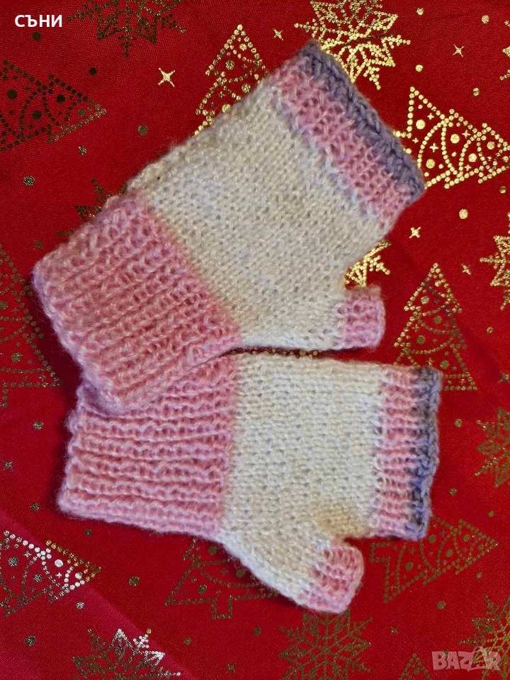 Плетени ръкавици без пръсти, снимка 1