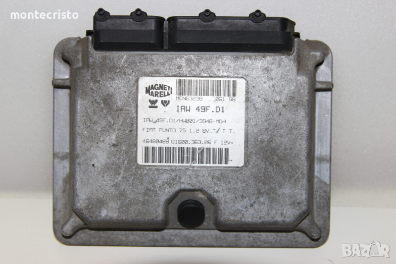 Моторен компютър ECU Fiat Punto I (1993-1999г.) IAW 49F.D1 / IAW49FD1 / 46480488, снимка 1