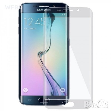 Стъклен протектор за Samsung Galaxy S6 Edge (извит 3D протектор) , снимка 1
