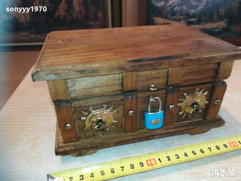 дървен морски сандък 0903211726, снимка 1