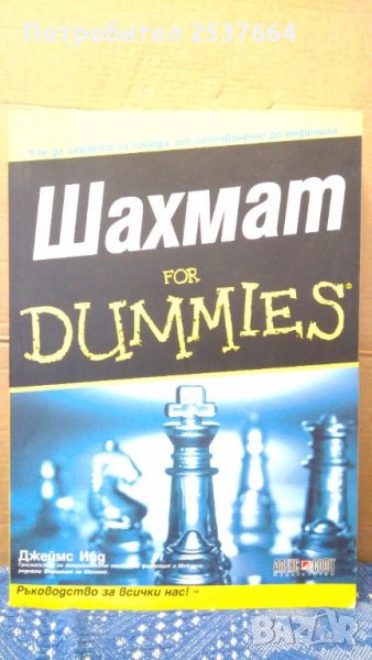 Шахмат Фор Думмиес Джеймс Ийг, снимка 1
