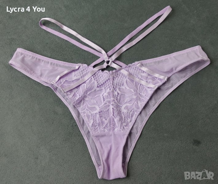 Ann Summers (UK 12) L/XL светла лилава силно изрязана бикина или бразилиана , снимка 1