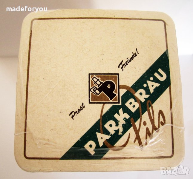 Нови бирени подложки,подложки за бира  Соц Park Brau Pils 88г 101 броя лот, снимка 1