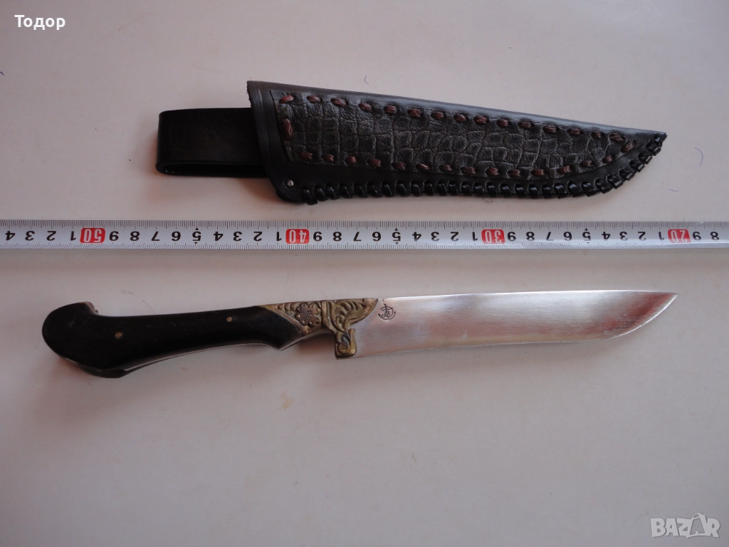 Ловен нож каракулак на Бай Добри с кания , снимка 1