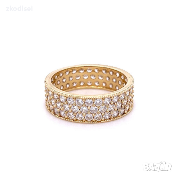 Златен дамски пръстен 4,37гр. размер:59 14кр. проба:585 модел:22439-1, снимка 1